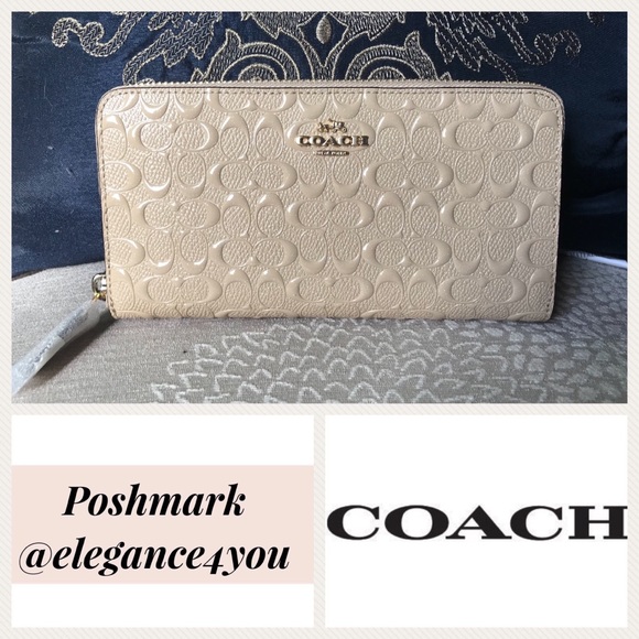 Coach Handbags - ✨COACH✨Authentic Accordion Signature Wallet! NEW!